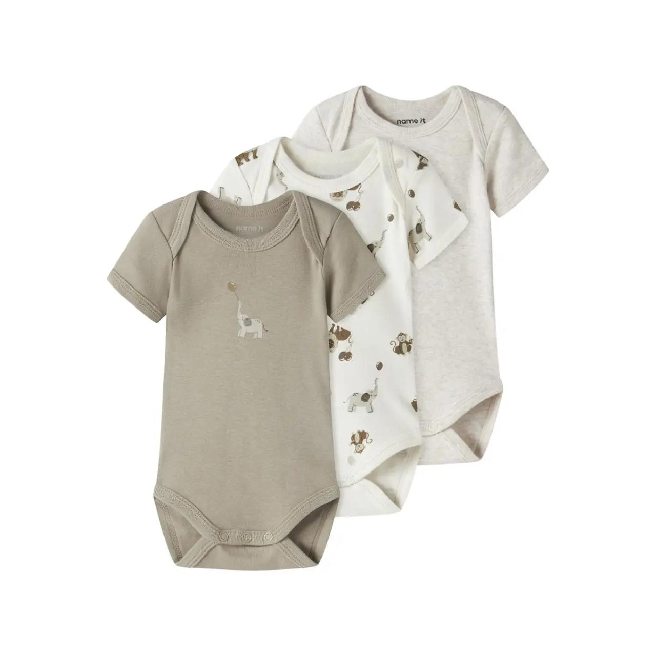 SET OF 3BODIES SHORT SLEEVE NAME IT