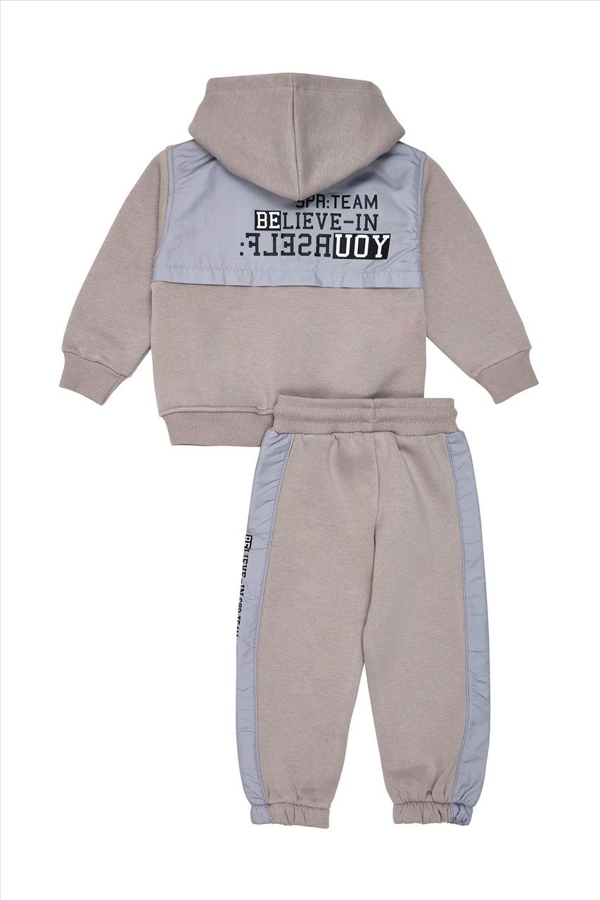 ΣΕΤ HOODIES ZIP GREY SPRINT S2-6 - Image 2