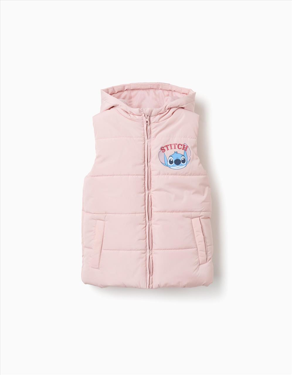 ΜΠΟΥΦΑΝ ΓΙΛΕΚΟ STITCH HOODIES PINK ZIPPY S3-14
