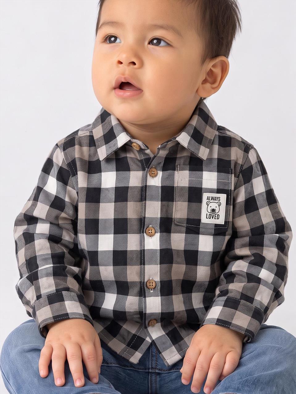 ΠΟΥΚΑΜΙΣΟ Μ/Μ ΚΑΡΟ BABY BOY LOSAN S6M-3Y