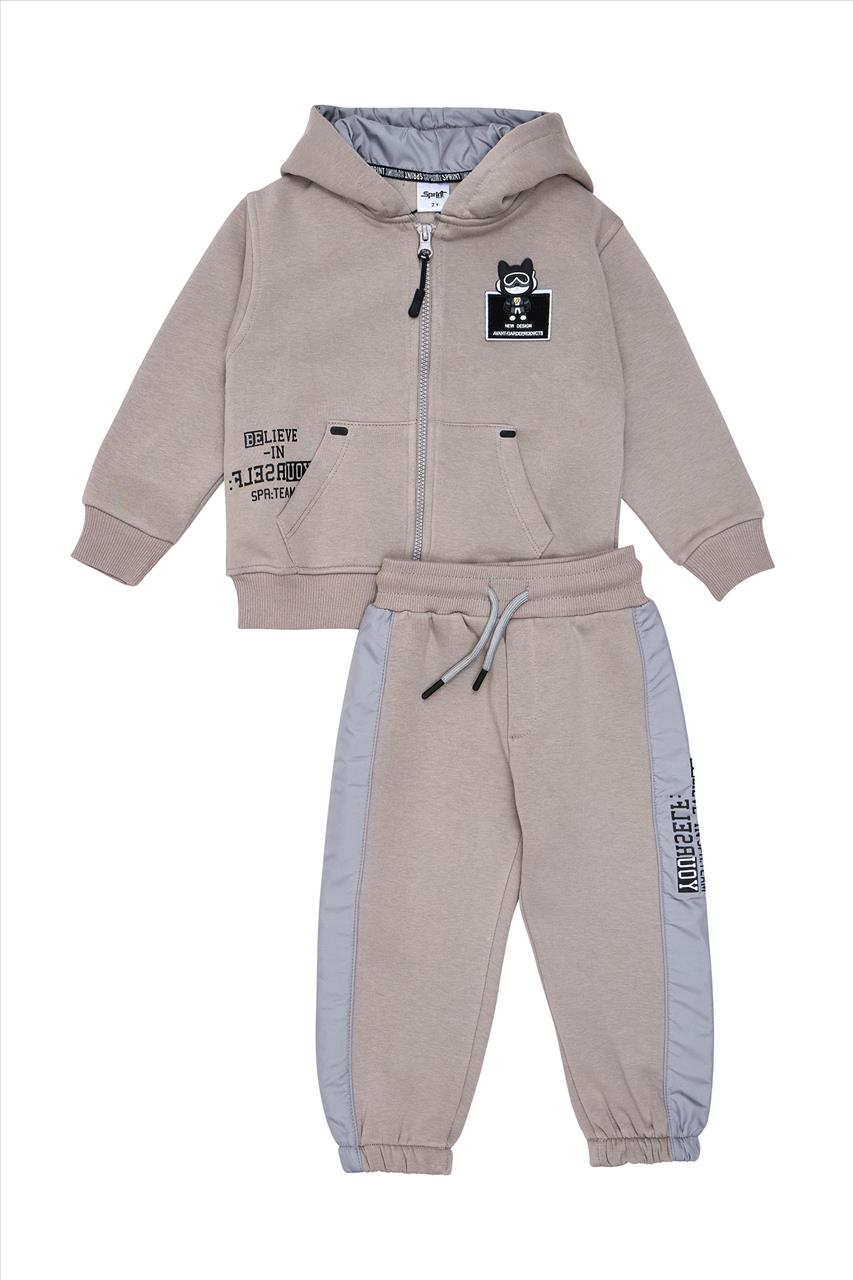ΣΕΤ HOODIES ZIP GREY SPRINT S2-6