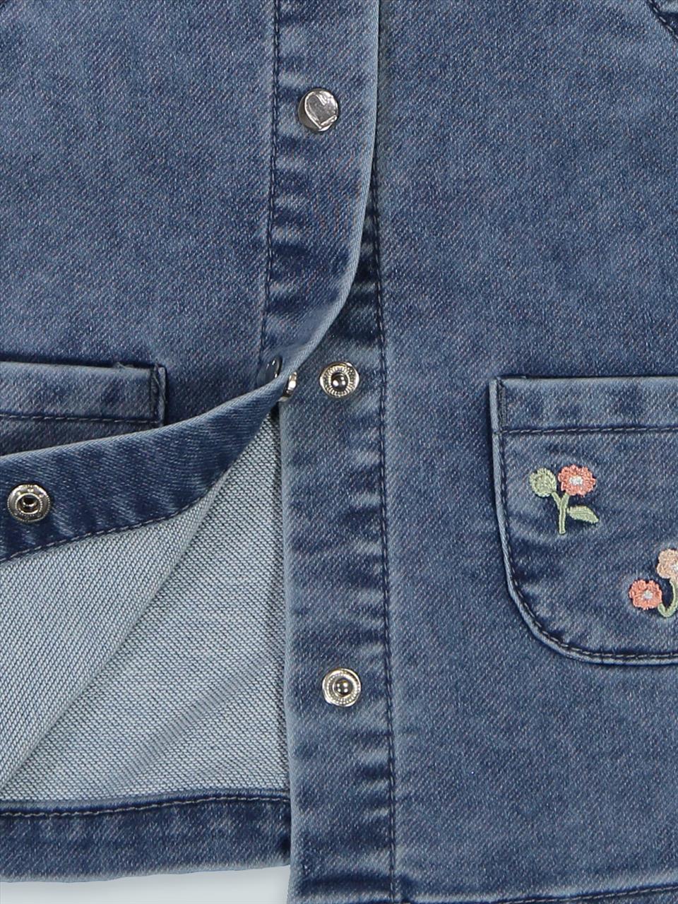 DRESS DENIM BLUE BABY GIRL BIRBA S3M-30M - Image 2