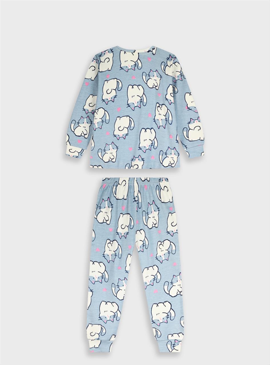ΠΥΤΖΑΜΑ COTTON BLUE GIRL ENERGIERS S12M-5Y - Image 2