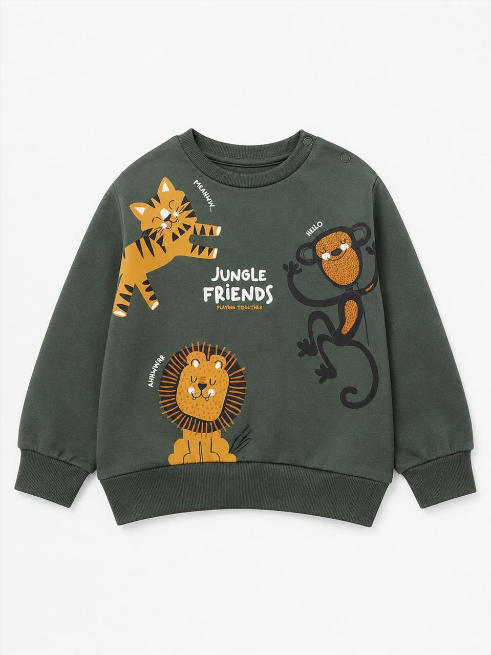 ΜΠΛΟΥΖΑ Μ/Μ COTTON GREEN BABY BOY LOSAN S6M-3Y