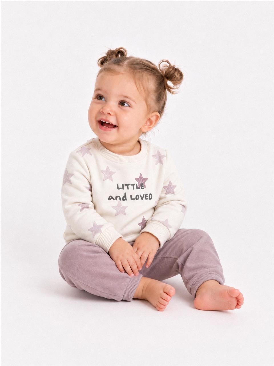 ΣΕΤ ΜΠΛΟΥΖΑ-ΠΑΝΤΕΛΟΝΙ COTTON BABY GIRL LOSAN S6M-3Y - Image 2