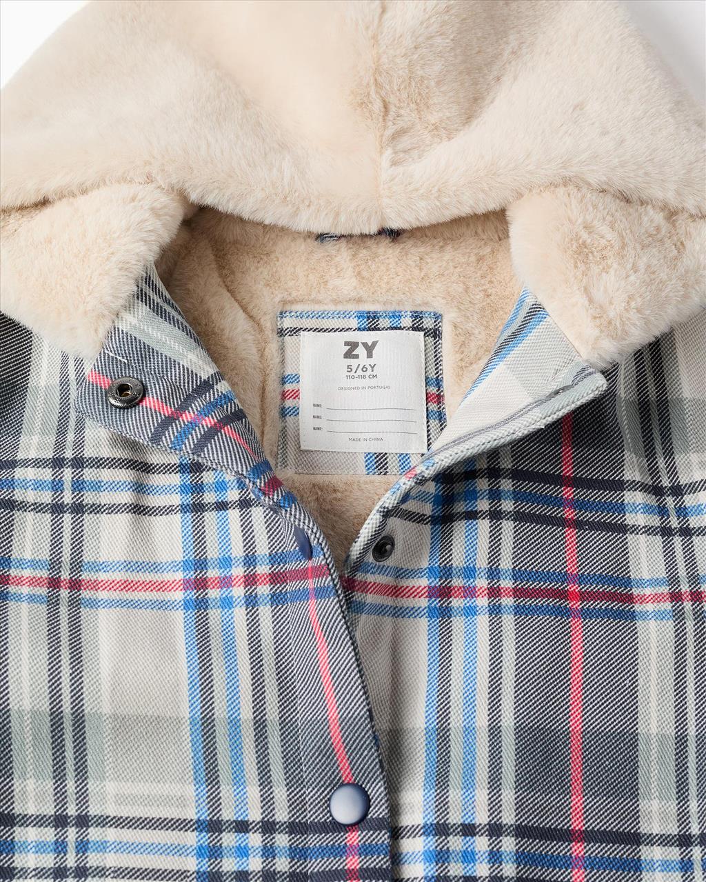 JACKET WITH FUR HOODIE GIRL ZIPPY S3-14 - Image 3