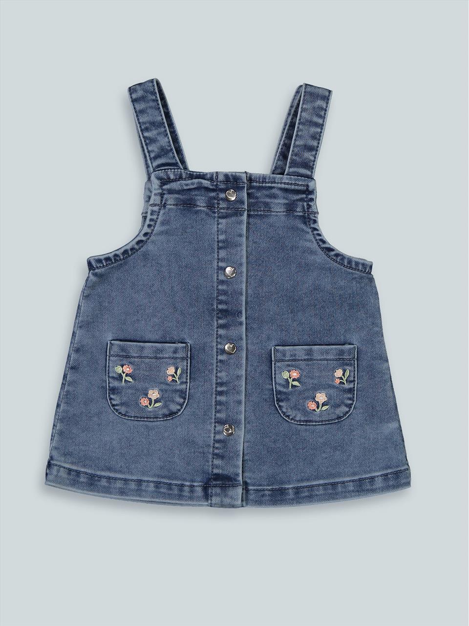DRESS DENIM BLUE BABY GIRL BIRBA S3M-30M