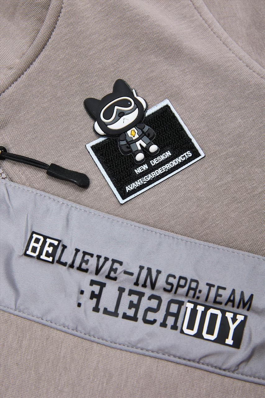 ΣΕΤ HOODIES ZIP GREY SPRINT S2-6 - Image 3