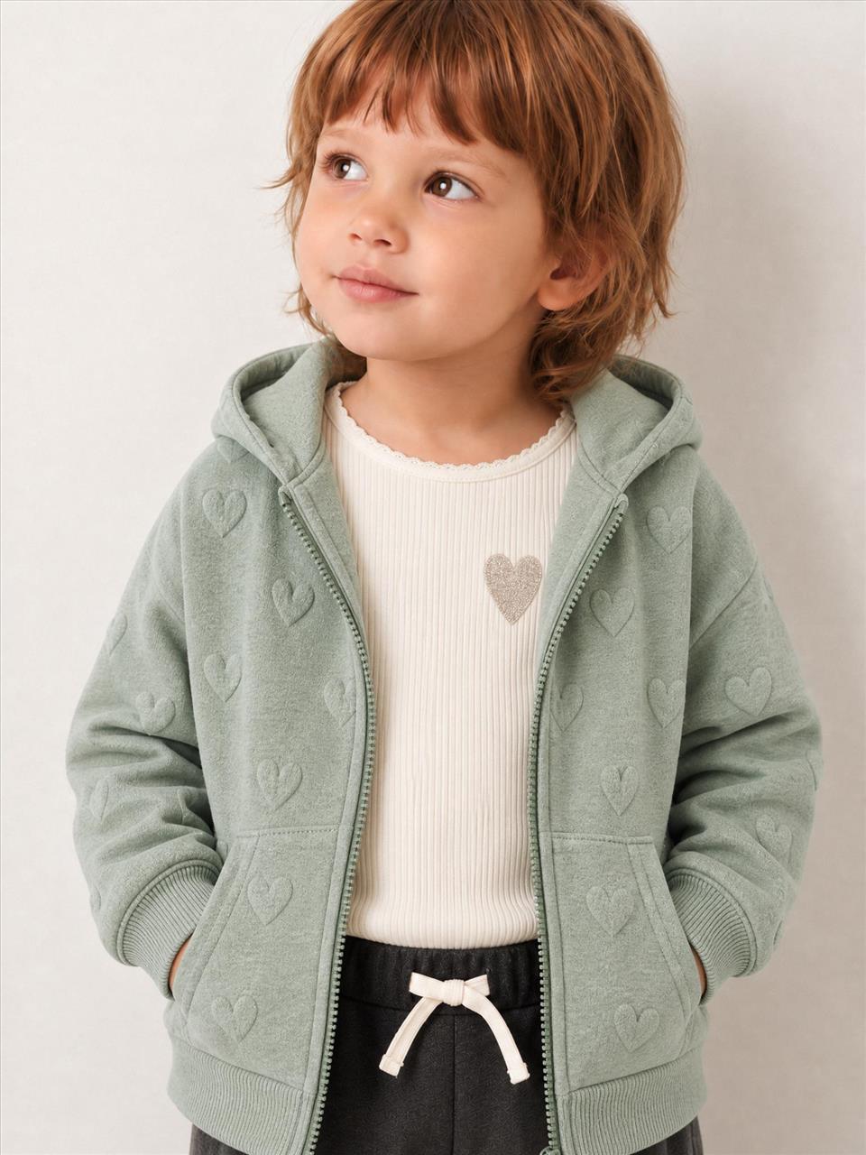 ΦΟΥΤΕΡ ZIP HOODIES VERAMAN BABY GIRL LOSAN S6M-3Y